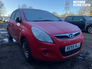 Location: Mitcham - 2009 HYUNDAI I20 CLASSIC 5 Door Hatchback REG: RE59VLJ, Keys: No, MOT Expiry date: 30/01/2025, 1248 Petrol, 5 Speed Manual Petrol, Former Keepers: 6