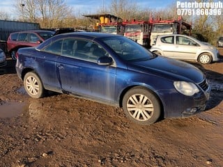 Location: Peterborough - 2008 VOLKSWAGEN EOS TDI A Convertible REG: KU08FWX, Keys: No, MOT Expiry date: 22/02/2025, 1968 Diesel, 6 Speed Auto Diesel, Former Keepers: 8