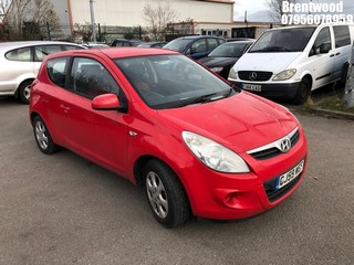 Location: Brentwood - 2009 HYUNDAI I20 COMFORT 3 Door Hatchback REG: GJ59WEF, Keys: No, MOT Expiry date: 10/12/2023, 1248 Petrol, 5 Speed Manual Petrol, Former Keepers: 1