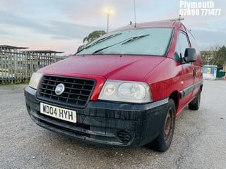 Location: Plymouth - 2004 FIAT SCUDO SX JTD Panel Van REG: WD04HYH, Keys: No, MOT Expiry date: 20/02/2024, 1997 Diesel, 5 Speed Manual Diesel, Former Keepers: 4