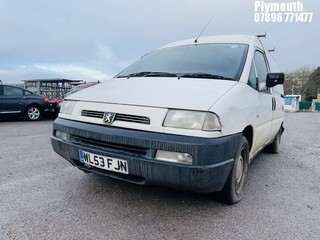 Location: Plymouth - 2003 PEUGEOT EXPERT HDI Panel Van REG: WL53FJN, Keys: No, MOT Expiry date: 07/06/2023, 1997 Diesel, 5 Speed Manual Diesel, Former Keepers: 5