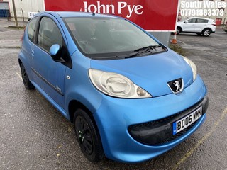 Location: South Wales - 2006 PEUGEOT 107 URBAN 3 Door Hatchback REG: BD06WMK, Keys: No, MOT Expiry date: 17/09/2024, 998 Petrol, 5 Speed Manual Petrol, Former Keepers: 6