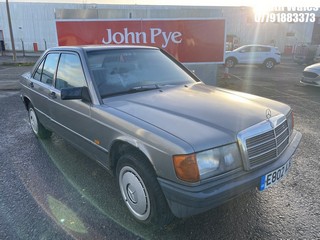 Location: South Wales - 1988 MERCEDES 190E Saloon REG: E802AJC, Keys: No, MOT Expiry date: 01/11/2024, 1900 Petrol, 4 speed automatic, Former Keepers: 7