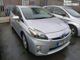 Location:  Hayes - 2010 TOYOTA PRIUS T SPIRIT VVT-I CVT 5 Door Hatchback REG: FY10VSN, Keys: No, MOT Expiry date: 03/07/2025, 1797 Hybrid Electric, Variable 1 Speed Auto Petrol/E, Former Keepers: 11