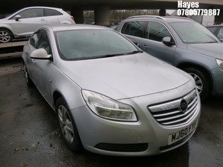 Location:  Hayes - 2010 VAUXHALL INSIGNIA EXCLUSIV 128CDTI 5 Door Hatchback REG: MJ60FYF, Keys: No, MOT Expiry date: 25/11/2024, 1956 Diesel, 6 Speed Manual Diesel, Former Keepers: 5