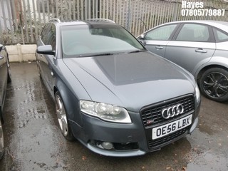 Location:  Hayes - 2006 AUDI A4 AVANT S LINE TDI AUTO Estate REG: OE56LBX, Keys: No, MOT Expiry date: 02/04/2025, 1968 Diesel, Variable 1 Speed Auto Diesel, Former Keepers: 10