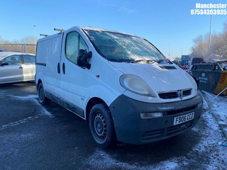 Location: Manchester - 2006 VAUXHALL VIVARO 2900 DI SWB Panel Van REG: FD06CCZ, 1870 Diesel, 5 Speed Manual Diesel, Former Keepers: 4, Keys: No, MOT Expiry date: 07/11/2024