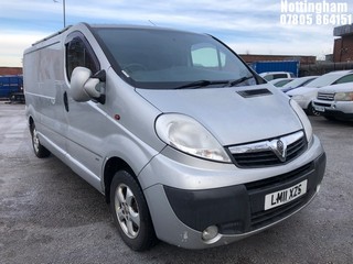 Location: Nottingham - 2011  VAUXHALL  VIVARO 2900 SPORTIVE 	 Panel Van 	 REG: LM11XZS, 1995cc Diesel , 6 Speed Manual Diesel 	, Former Keepers: 5, Keys: Yes, MOT Expiry date: 14/12/2024