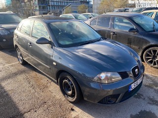 Location: North Woolwich - 2007 SEAT IBIZA REFERENCE SPORT 12V 5 Door Hatchback REG: LS56SYU, Keys: No, MOT Expiry date: 28/09/2024, 1198 Petrol, 5 Speed Manual Petrol, Former Keepers: 7