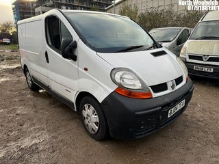 Location: North Woolwich - 2004 RENAULT TRAFIC SL27 DCI 100 SWB Panel Van REG: BJ04TFA, Keys: No, MOT Expiry date: 08/01/2025, 1870 Diesel, 6 Speed Manual Diesel, Former Keepers: 10