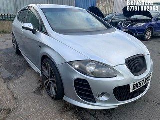 Location: BELVEDERE - 2007 SEAT LEON FR T FSI 	 5 DOOR HATCHBACK REG: BK57RXC, 1984cc PETROL, 6 SPEED MANUAL PETROL, Former Keepers: 7, Keys: No, MOT: Expiry date21/08/2024