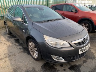 Location: BELVEDERE - 2010 VAUXHALL ASTRA SE AUTO 	 5 DOOR HATCHBACK REG: VO60FMY, 1598cc PETROL, 6 SPEED AUTO PETROL, Former Keepers: 4, Keys: No, MOT: Expiry date18.11.2025