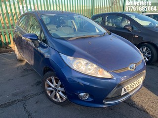 Location: BELVEDERE - 2010 FORD FIESTA ZETEC 	 5 DOOR HATCHBACK REG: HX59FSJ, 1242cc PETROL, 5 SPEED MANUAL PETROL, Former Keepers: 3, Keys: No, MOT: Expiry date01/02/2025