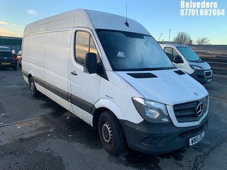 Location: BELVEDERE - 2015 MERCEDES-BENZ SPRINTER 313 CDI 	 PANEL VAN REG: WN15DOJ, 2143cc DIESEL, 6 SPEED MANUAL DIESEL, Former Keepers: 7, Keys: No, MOT: Expiry date28/12/2024