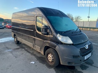 Location: BELVEDERE - 2013 PEUGEOT BOXER 335 L3H2 PROFESSION 	 PANEL VAN REG: CE13PCO, 2198cc DIESEL, 6 SPEED MANUAL DIESEL, Former Keepers: 3, Keys: No, MOT: Expiry date23/08/2025