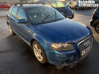 Location: Belvedere - 2005 AUDI A3 SE FSI 5 Door Hatchback REG: LR55USB, Keys: No, MOT Expiry date: 08/12/2024, 1595 Petrol, 6 Speed Manual Petrol, Former Keepers: 6