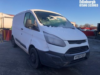 Location: Edinburgh - 2015 FORD TRANSIT CUSTOM 290 ECO-TE PANEL VAN REG: HY65FCU, 2198cc DIESEL, 6 SPEED MANUAL DIESEL, Former Keepers: 2, Keys: Yes, MOT Expiry date: 02/09/2025