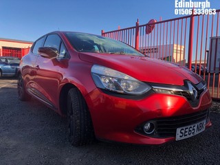 Location: Edinburgh - 2015 RENAULT CLIO DYNAMIQUE S NAV TCE 5 Door Hatchback REG: SE65NBK, Keys: No, MOT Expiry date: 27/09/2024, 898 Petrol, 5 Speed Manual Petrol, Former Keepers: 2