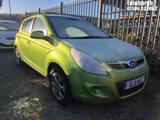 Location: Edinburgh - 2011 HYUNDAI I20 COMFORT 5 Door Hatchback REG: SL11MGZ, Keys: No, MOT Expiry date: 02/09/2023, 1248 Petrol, 5 Speed Manual Petrol, Former Keepers: 3