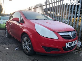 Location: Edinburgh - 2009 VAUXHALL CORSA ACTIVE 3 Door Hatchback REG: SA09UTK, Keys: No, MOT Expiry date: 19/07/2024, 998 Petrol, 5 Speed Manual Petrol, Former Keepers: 7