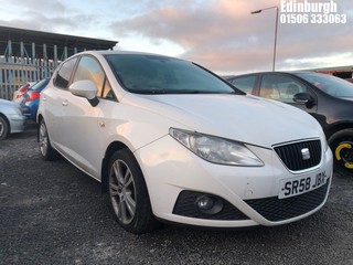 Location: Edinburgh - 2008 SEAT IBIZA SPORT 84 5 Door Hatchback REG: SR58JBX, Keys: No, MOT Expiry date: 16/08/2023, 1390 Petrol, 5 Speed Manual Petrol, Former Keepers: 4