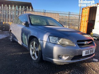 Location: Edinburgh - 2006 SUBARU LEGACY R AUTO Estate REG: A16BHB, Keys: No, MOT Expiry date: 03/04/2025, 1994 Petrol, 4 Speed Auto Petrol, Former Keepers: 5