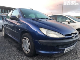 Location: Edinburgh - 2002 PEUGEOT 206 LOOK 5 Door Hatchback REG: SV52JKU, Keys: No, MOT Expiry date: 31/01/2025, 1360 Petrol, 5 Speed Manual Petrol, Former Keepers: 12