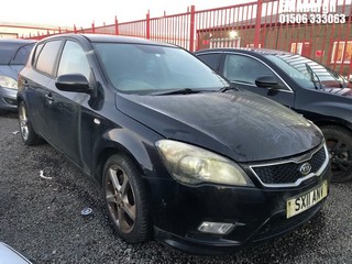 Location: Edinburgh - 2011 KIA CEED 3 CRDI AUTO 5 Door Hatchback REG: SX11ANV, Keys: No, MOT Expiry date: 17/11/2023, 1582 Diesel, 4 Speed Auto Diesel, Former Keepers: 3