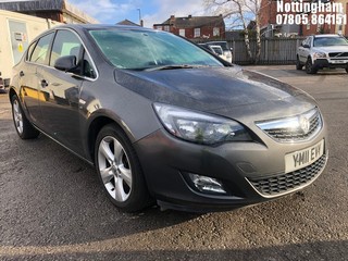 Location: Nottingham - 2011 VAUXHALL ASTRA SRI 5 Door Hatchback REG: YM11EVY, Keys: No, MOT Expiry date: 21/10/2025, 1598 Petrol, 5 Speed Manual Petrol, Former Keepers: 4