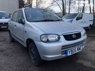 Location: MITCHAM - 2005 SUZUKI ALTO GL 	 5 DOOR HATCHBACK REG: YB05NWE, 1061cc PETROL, 5 SPEED MANUAL PETROL, Former Keepers: 6, Keys: No, MOT: Expiry date12/02/2025