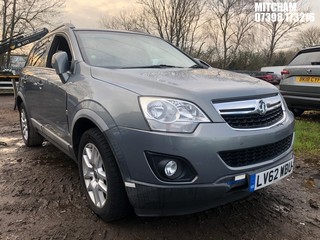 Location: Mitcham - 2013 VAUXHALL  ANTARA EXCLUSIV CDTI 4X4 5 Door Hatchback REG: LV62WBU, Keys: No, MOT Expiry date: 29/11/2024, 2231 Diesel, 6 Speed Auto Diesel, Former Keepers: 5