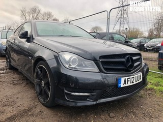 Location: Mitcham - 2012 MERCEDES-BENZ C180 AMG SPORT BLUEEFFICI Coupe REG: AF12UUA, Keys: No, MOT Expiry date: 08/02/2024, 1796 Petrol, 6 Speed Manual Petrol, Former Keepers: 9