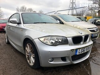 Location: Mitcham - 2011 BMW 118I M SPORT 3 Door Hatchback REG: LG61VXH, Keys: No, MOT Expiry date: 07/01/2020, 1995 Petrol, 6 Speed Manual Petrol, Former Keepers: 2