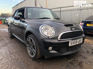 Location: Mitcham - 2009 MINI COOPER S Convertible REG: SV59UOS, Keys: No, MOT Expiry date: 15/08/2024, 1598 Petrol, 6 Speed Manual Petrol, Former Keepers: 5