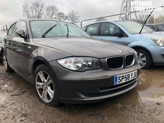 Location: Mitcham - 2008 BMW 116I SE 3 Door Hatchback REG: SP58YJU, Keys: No, MOT Expiry date: 23/12/2023, 1599 Petrol, 6 Speed Manual Petrol, Former Keepers: 12