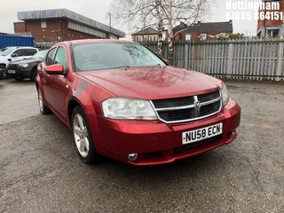 Location: Nottingham - 2008 DODGE (USA) AVENGER SXT 4 Door Saloon REG: NU58ECN, Keys: No, MOT Expiry date: 29/10/2024, 1998 Petrol, 5 Speed Manual Petrol, Former Keepers: 10