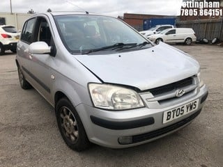 Location: Nottingham - 2005 HYUNDAI GETZ CDX 5 Door Hatchback REG: BT05YWS, Keys: No, MOT Expiry date: 23/01/2025, 1341 Petrol, 5 Speed Manual Petrol, Former Keepers: 8