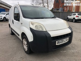 Location: Nottingham - 2009 CITROEN NEMO LX HDI 610 Panel Van REG: BG09LSX, Keys: No, MOT Expiry date: 23/01/2025, 1399 Diesel, 5 Speed Manual Diesel, Former Keepers: 3