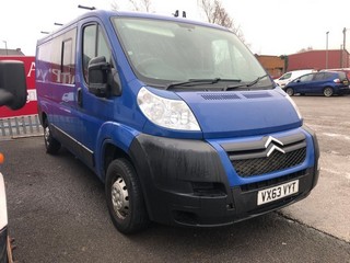 Location: Nottingham - 2013 CITROEN RELAY 35 L2H1 HDI Panel Van REG: VX63VYT, Keys: No, MOT Expiry date: 18/09/2024, 2198 Diesel, 6 Speed Manual Diesel, Former Keepers: 4