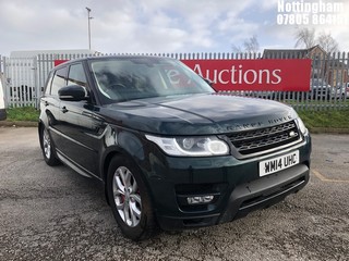 Location: Nottingham - 2014 LAND ROVER RANGE ROVER SPORT ABIOG DYNS ESTATE REG: WM14UHC, 2993CC DIESEL, 8 SPEED AUTO DIESEL, Former Keepers: 2, Keys: Yes, MOT Expiry date: 26/10/2024