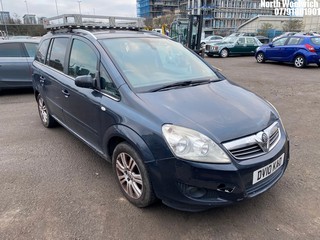 Location: North Woolwich - 2010 VAUXHALL ZAFIRA DESIGN MPV REG: DV10KAO, Keys: No, MOT Expiry date: 08/12/2024, 1796 Petrol, 5 Speed Manual Petrol, Former Keepers: 9