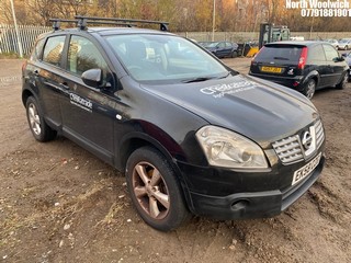 Location: North Woolwich - 2008 NISSAN QASHQAI ACENTA 5 Door Hatchback REG: EK58CZG, Keys: No, MOT Expiry date: 18/10/2025, 1598 Petrol, 5 Speed Manual Petrol, Former Keepers: 6