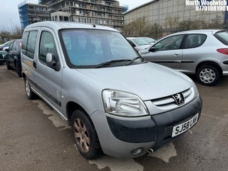 Location: North Woolwich - 2008 PEUGEOT PARTNER COMBI TOTEM MPV REG: SJ58LNH, Keys: No, MOT Expiry date: 04/04/2025, 1360 Petrol, 5 Speed Manual Petrol, Former Keepers: 7