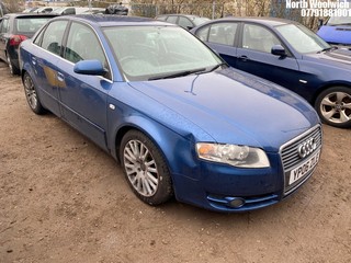 Location: North Woolwich - 2006 AUDI A4 SE TDI 4 Door Saloon REG: YP06ZLE, Keys: No, MOT Expiry date: 11/12/2024, 2698 Diesel, 6 Speed Manual Diesel, Former Keepers: 6