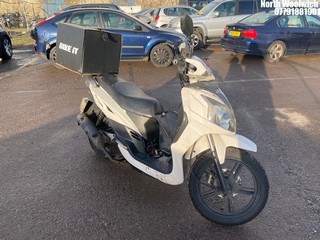 Location: North Woolwich - 2016 SYM AZ SYMPHONY SR 125 Motorcycle REG: LF16YNB, Keys: No, MOT Expiry date: 08/08/2025, 125 Petrol, AUTOMATIC, Former Keepers: 6