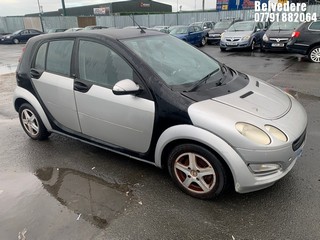 Location: Belvedere - 2004 SMART FORFOUR PULSE 5 Door Hatchback REG: KR54DWA, Keys: No, MOT Expiry date: 11/09/2024, 1124 Petrol, 5 Speed Manual Petrol, Former Keepers: 12