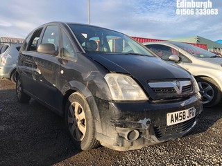 Location: Edinburgh - 2008 VAUXHALL MERIVA LIFE TWINPORT MPV REG: AM58JFG, Keys: No, MOT Expiry date: 09/03/2024, 1364 Petrol, 5 Speed Manual Petrol, Former Keepers: 8