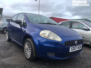 Location: Edinburgh - 2007 FIAT GRANDE PUNTO ACTIVE 65 5 Door Hatchback REG: SD07WZW, Keys: No, MOT Expiry date: 03/04/2024, 1242 Petrol, 5 Speed Manual Petrol, Former Keepers: 4