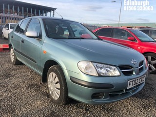 Location: Edinburgh - 2002 NISSAN ALMERA E AUTO 5 Door Hatchback REG: FT02CXC, Keys: No, MOT Expiry date: 09/12/2023, 1769 Petrol, 4 Speed Auto Petrol, Former Keepers: 10