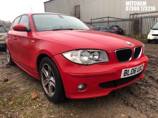 Location: Mitcham - 2006 BMW 116 I SPORT 5 Door Hatchback REG: BL06UXZ, Keys: No, MOT Expiry date: 21/08/2024, 1596 Petrol, 6 Speed Manual Petrol, Former Keepers: 10